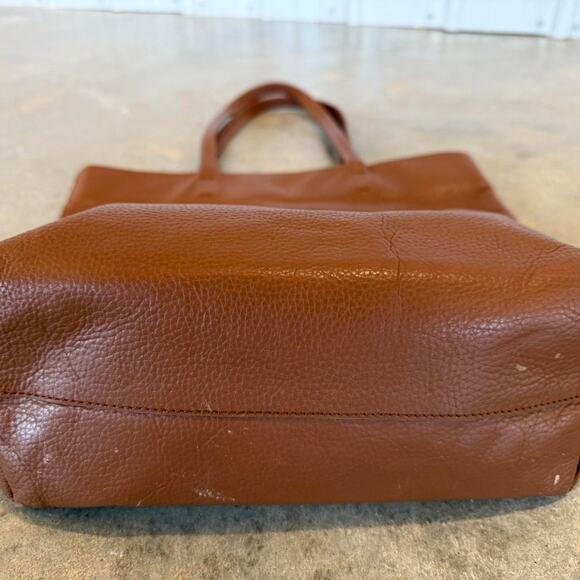 Quince Brown Leather Tote Bag - Picture 3 of 7